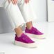 Кеди на потовщеній підошві з натуральної замші Eve 23748 малина 23748 фото 1